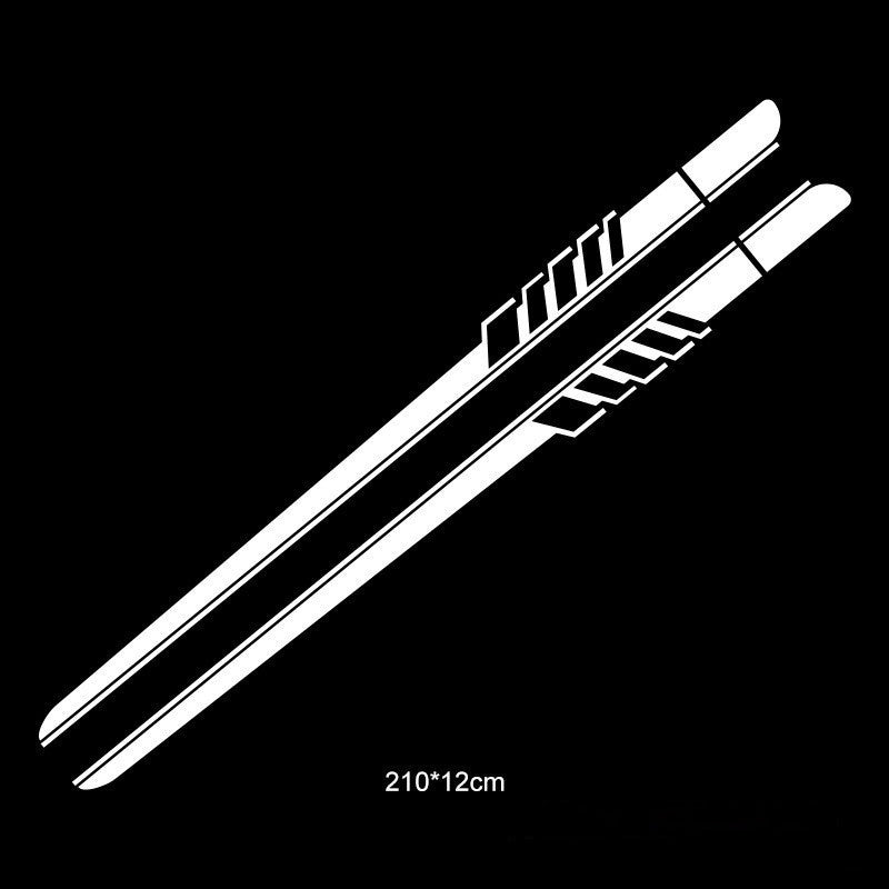 Striped Personality Car Decal Car Body Sticker Garland Velora