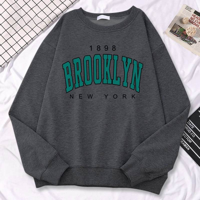 Autumn Kawaii Womens Sweatshirts 1898 Brooklyn - Velora