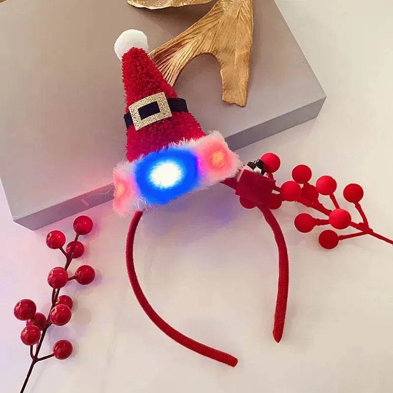 Christmas With Light Headband Snowflake Women's - Velora