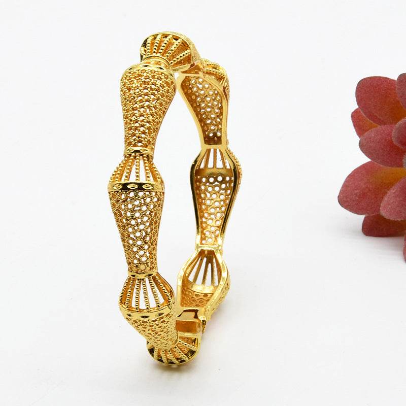 India Nigeria Women's Wedding Sand Gold Bracelet - Velora