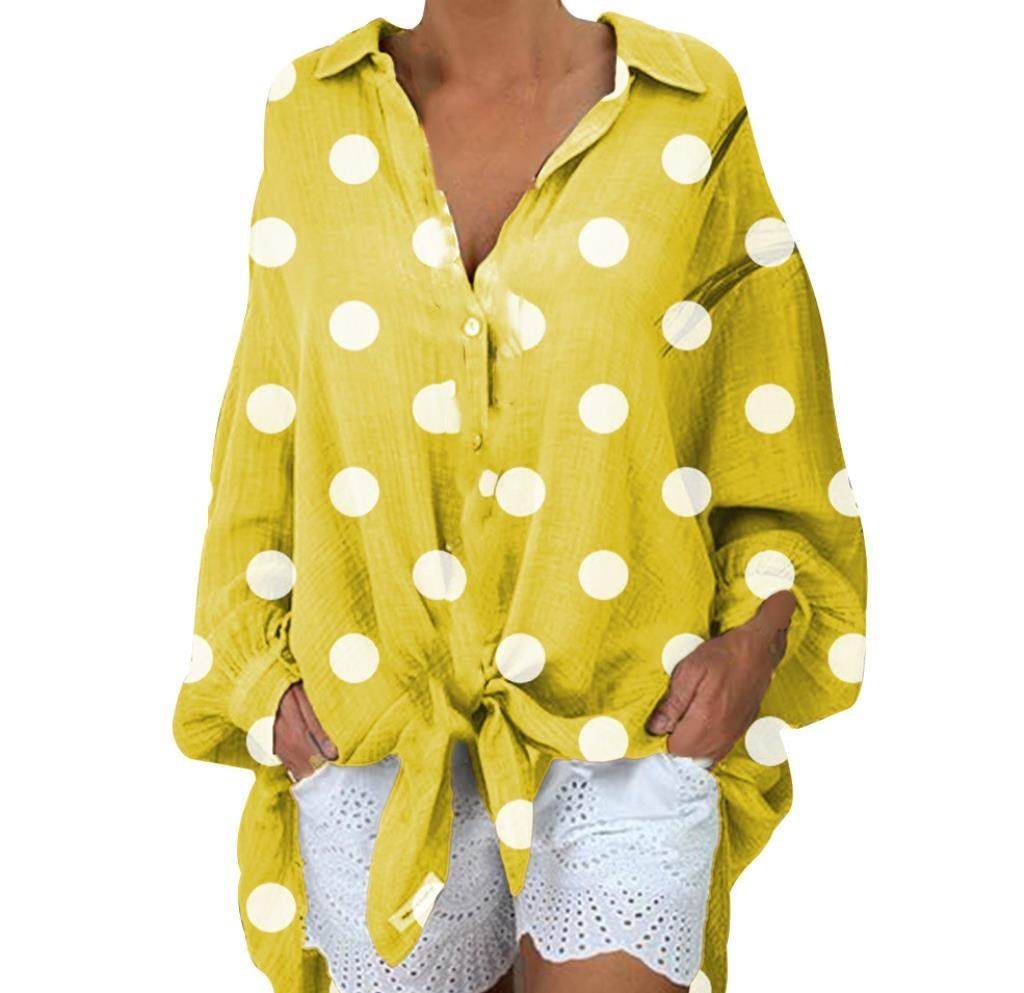 Women's Polka Dot Loose Shirt Matching - Velora