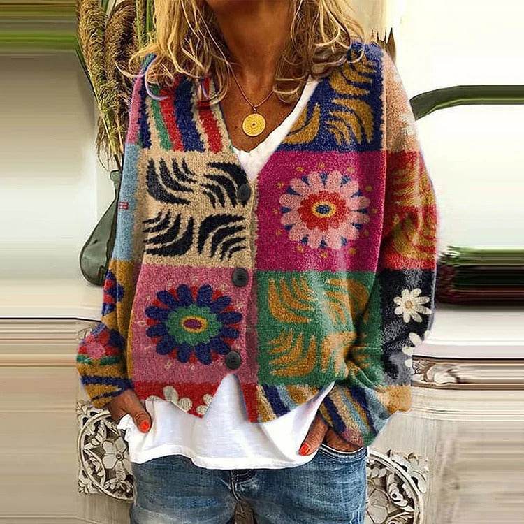Printed Women's Sweater - Velora