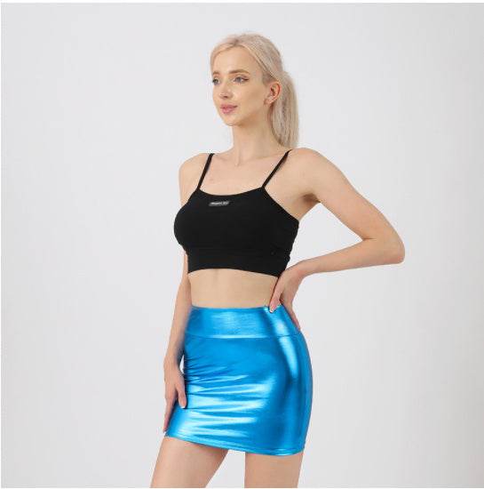 Fashion Hot Girl Hip Mini Faux Leather skirt - Velora