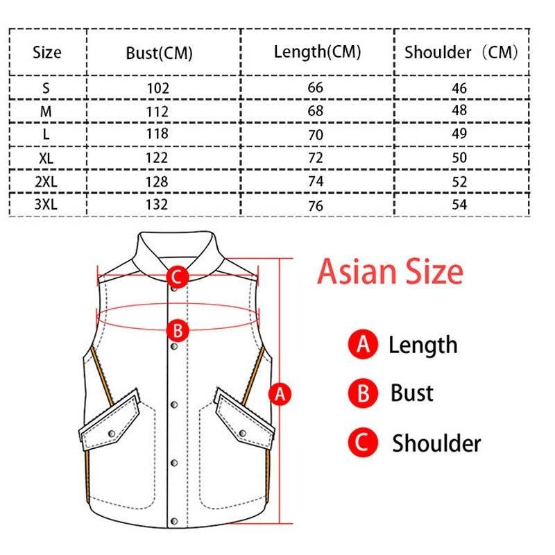 Vest Vest Button Motorcycle Motor Bike Casual Leather Waistcoat Plus Size - Velora