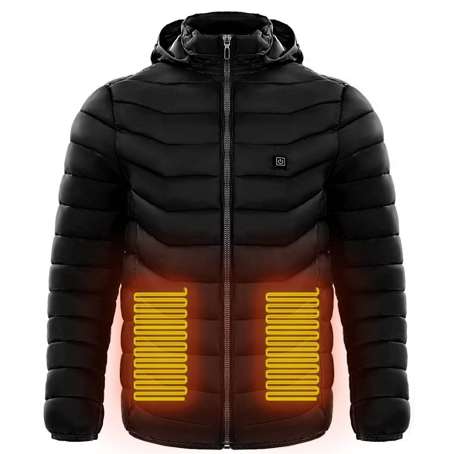 Men Heated Puffer Jacket Electric Heating Coat Insulated Hood Windbreaker 9Heat Zones - Velora