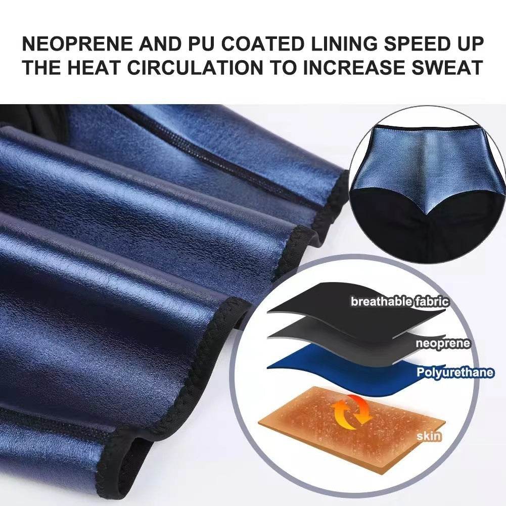 Slimming Pants Waist Trainer Shapewear Tummy Hot Thermo Sweat Leggings Fitness Workout Sweat Sauna Pants Body Shaper - Velora