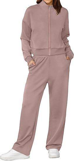 Sweatshirt Wide Leg Track Pants Sportswear - Velora