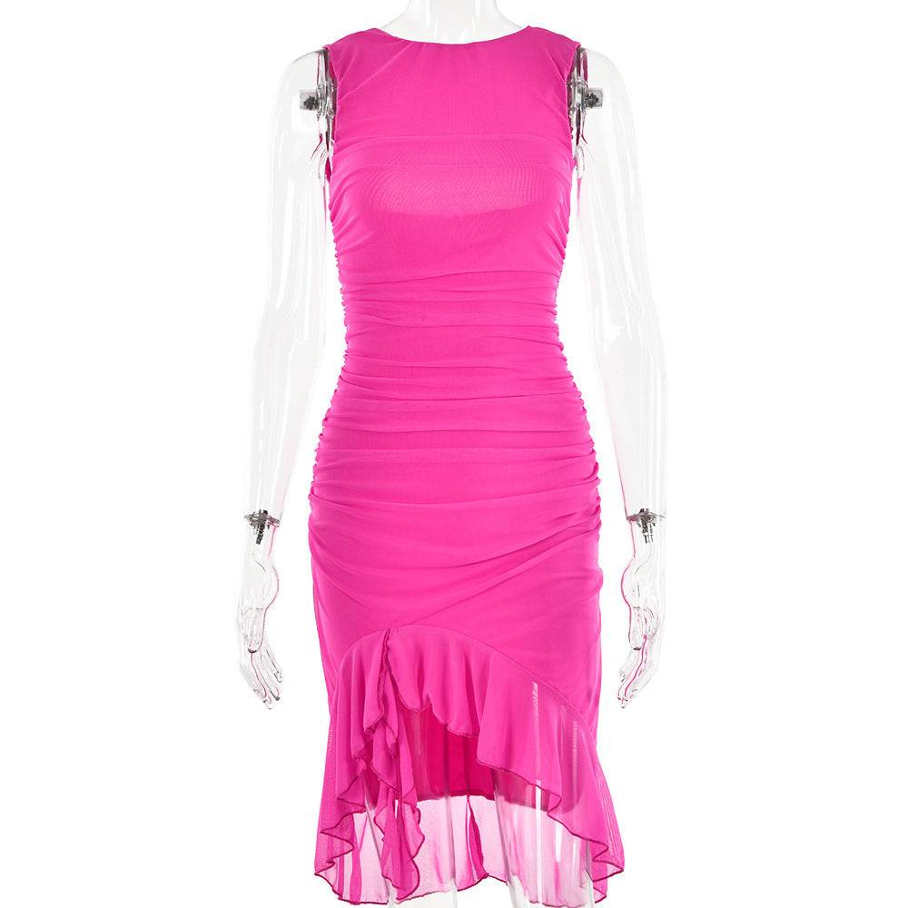 Summer Slim Skinny Sleeveless Dress For Women Fashion Party Club Dresses - Velora