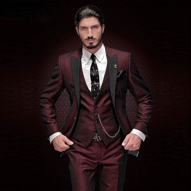 Men's Three-piece Suit Bridegroom Best Wedding Suit - Velora