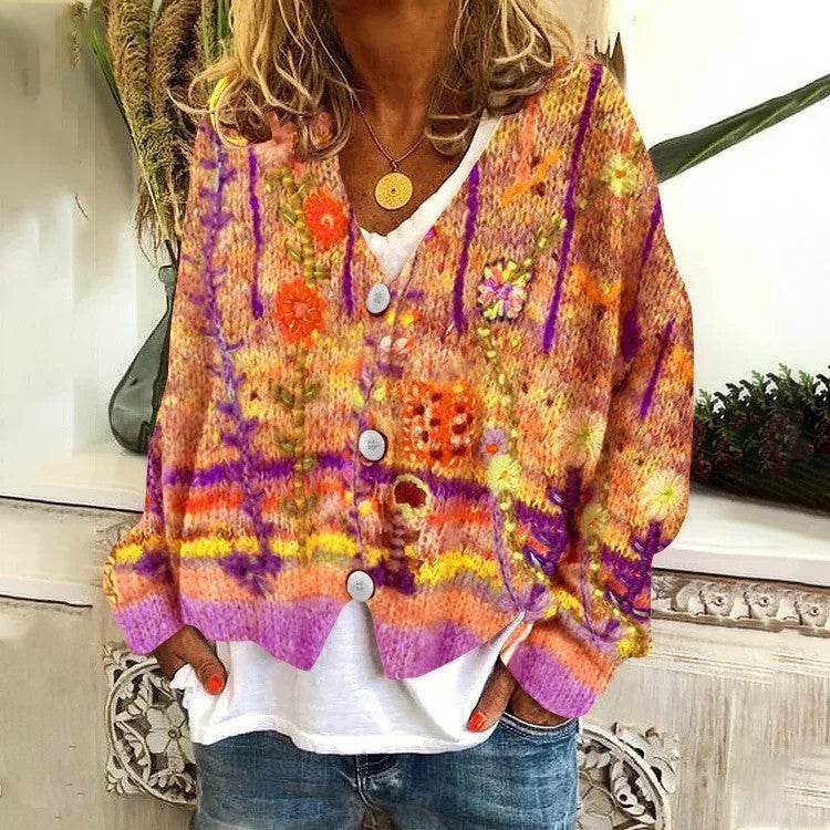 Printed Women's Sweater - Velora