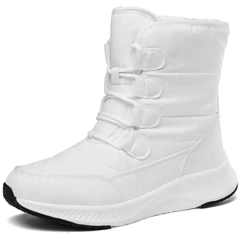 Winter Waterproof Snow Boots Women's Mid-calf Front Zipper - Velora