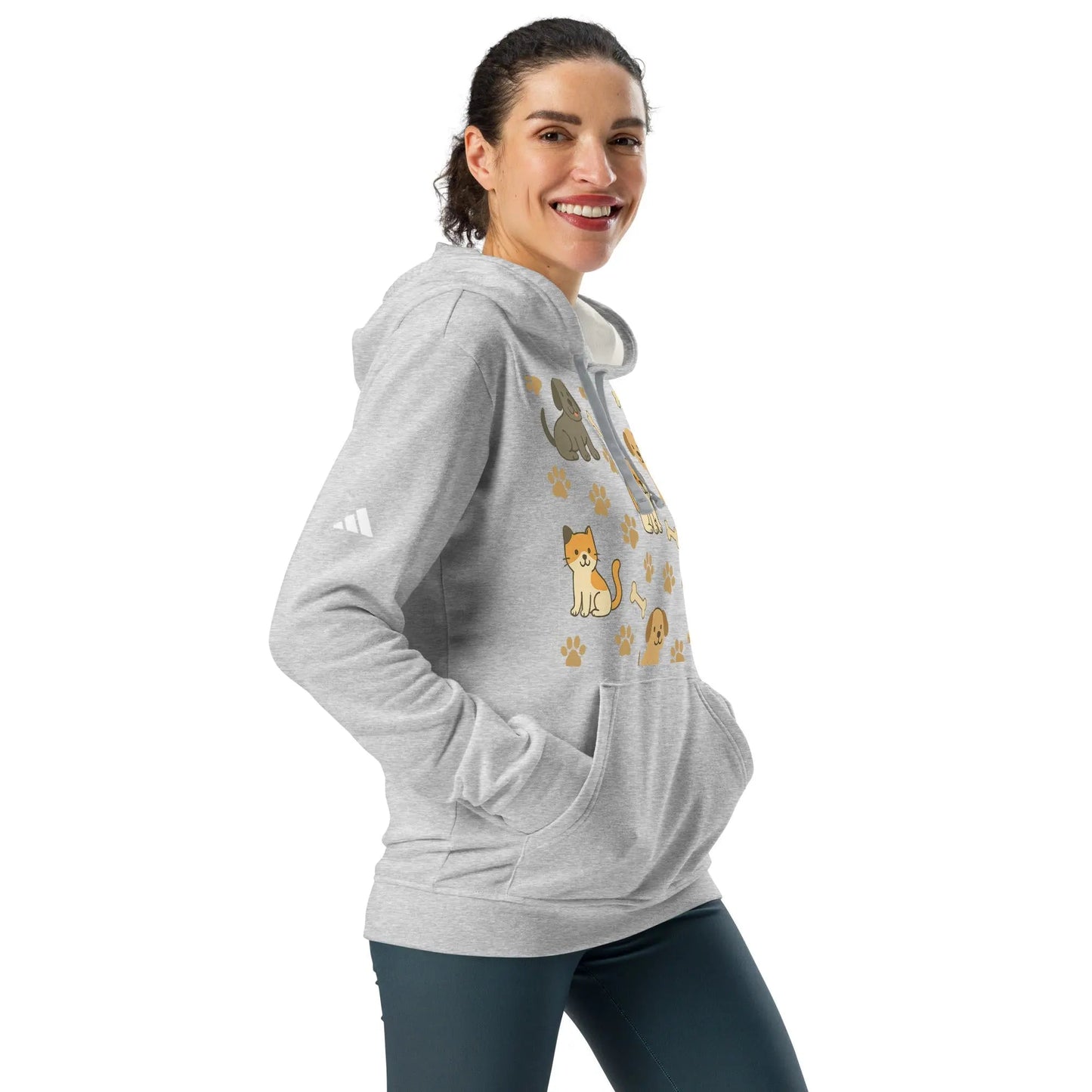 adidas fleece hoodie (Puppie Edition)