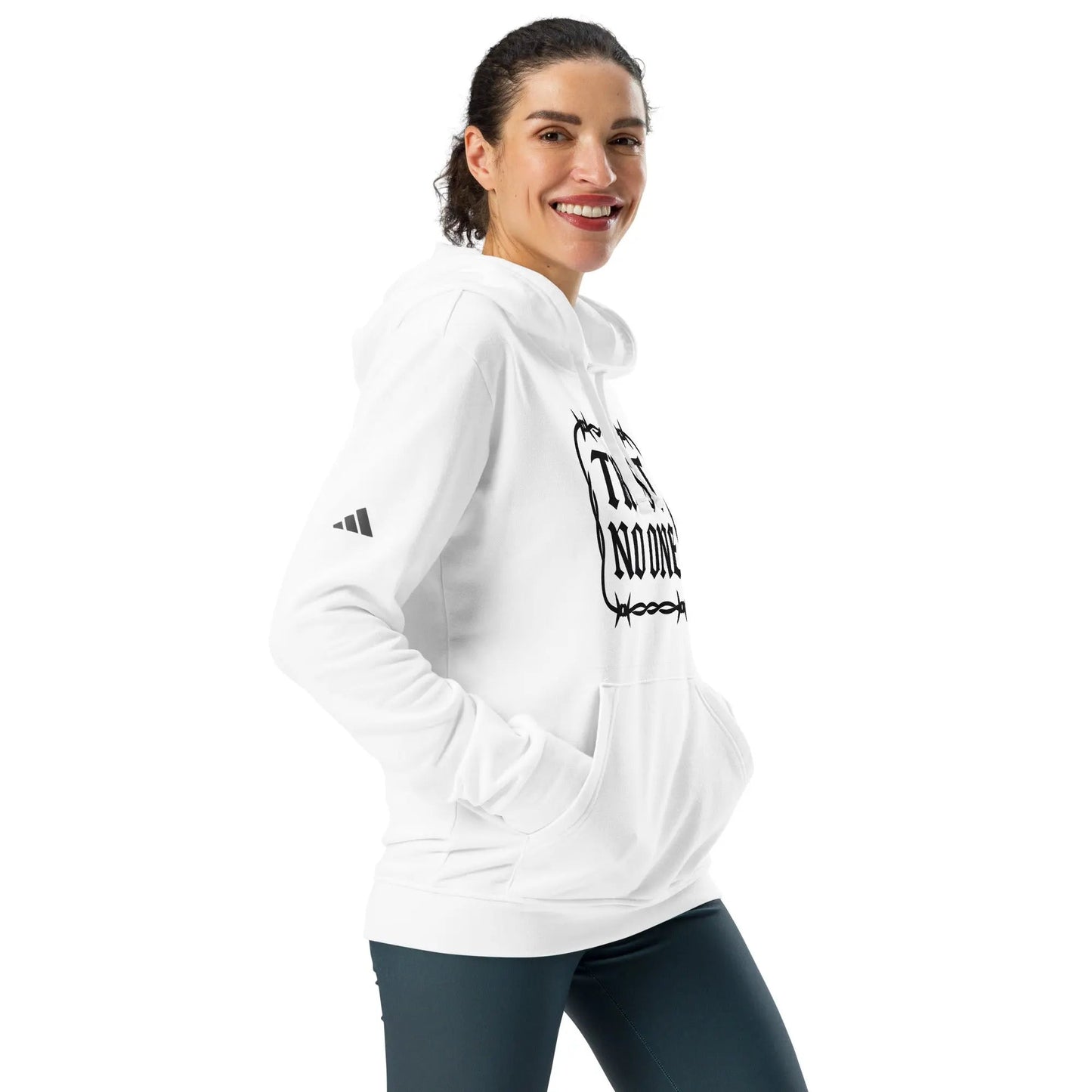 adidas fleece hoodie(NO TRUST ) Edition