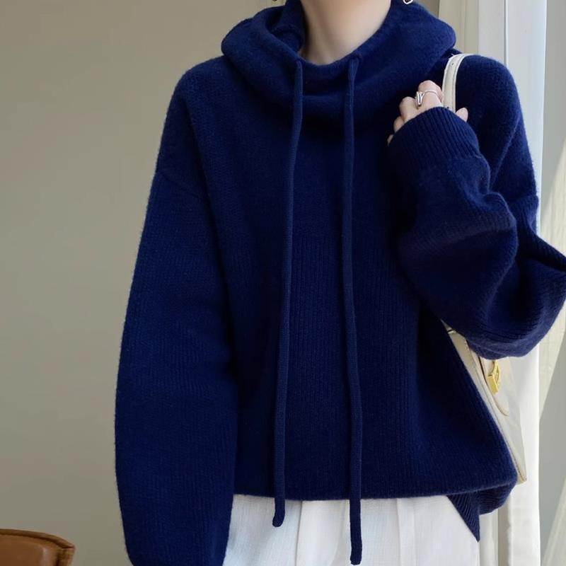 Women's Sweater Thicken Lazy Style All-match Long-sleeved Autumn Winter Warm Casual Sweater For Women - Velora