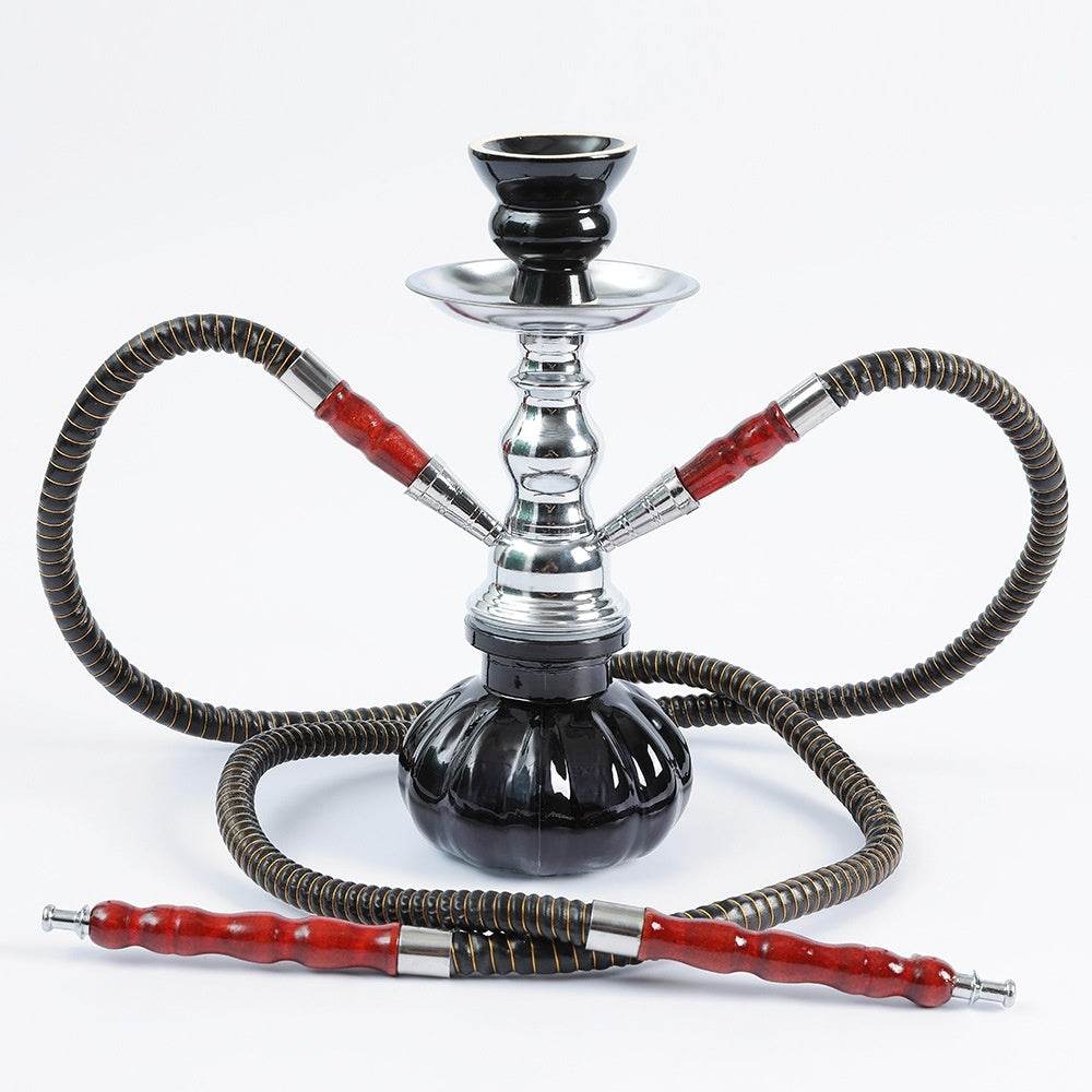 Small Size Iron Single And Double Pipe Hookah Suit - Velora