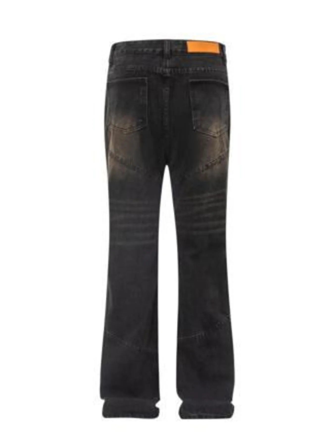 Men's Full Size Vintage Wash Bootcut Denim Jeans Plus Size - Velora