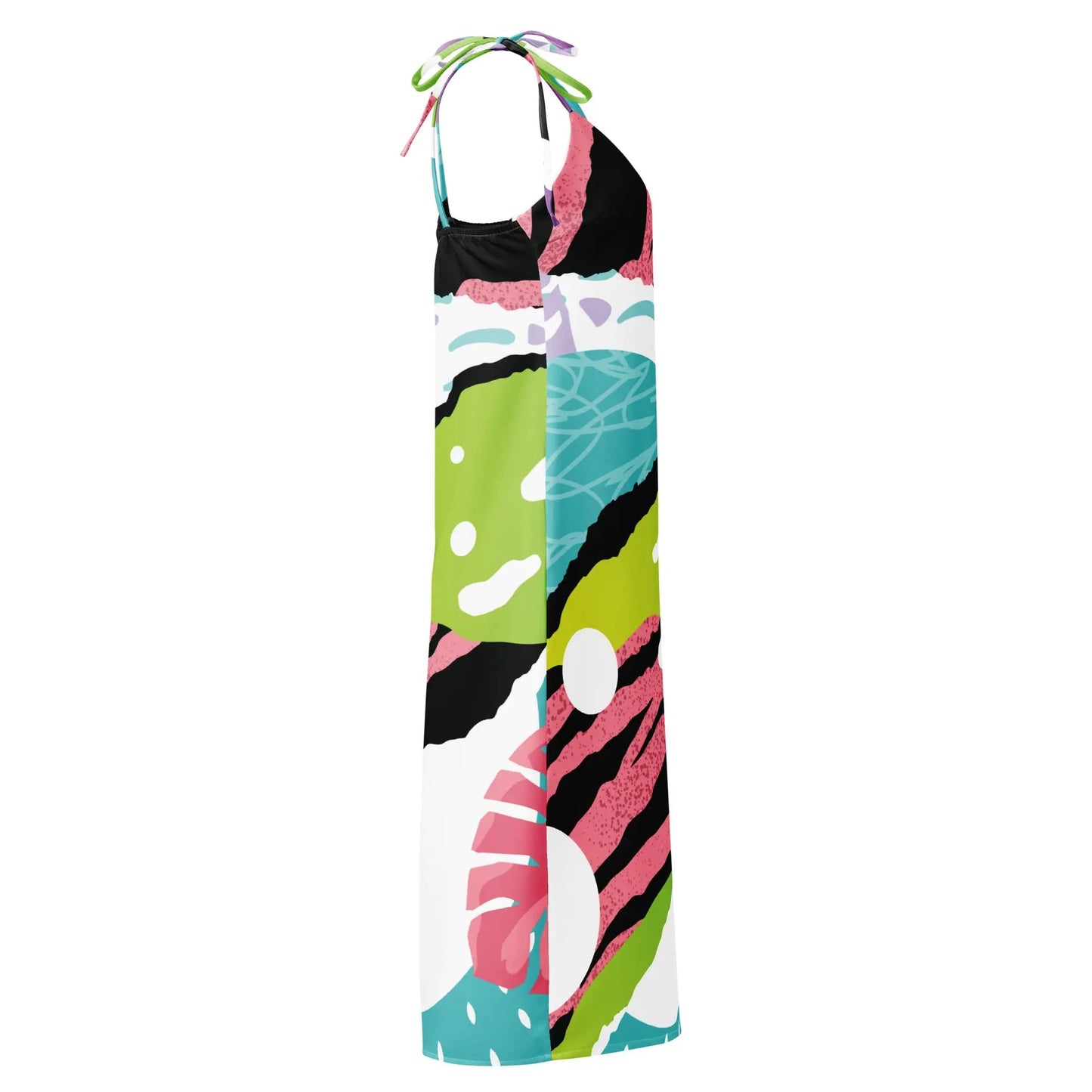 Tie-strap midi dress - Pop-Art Pink