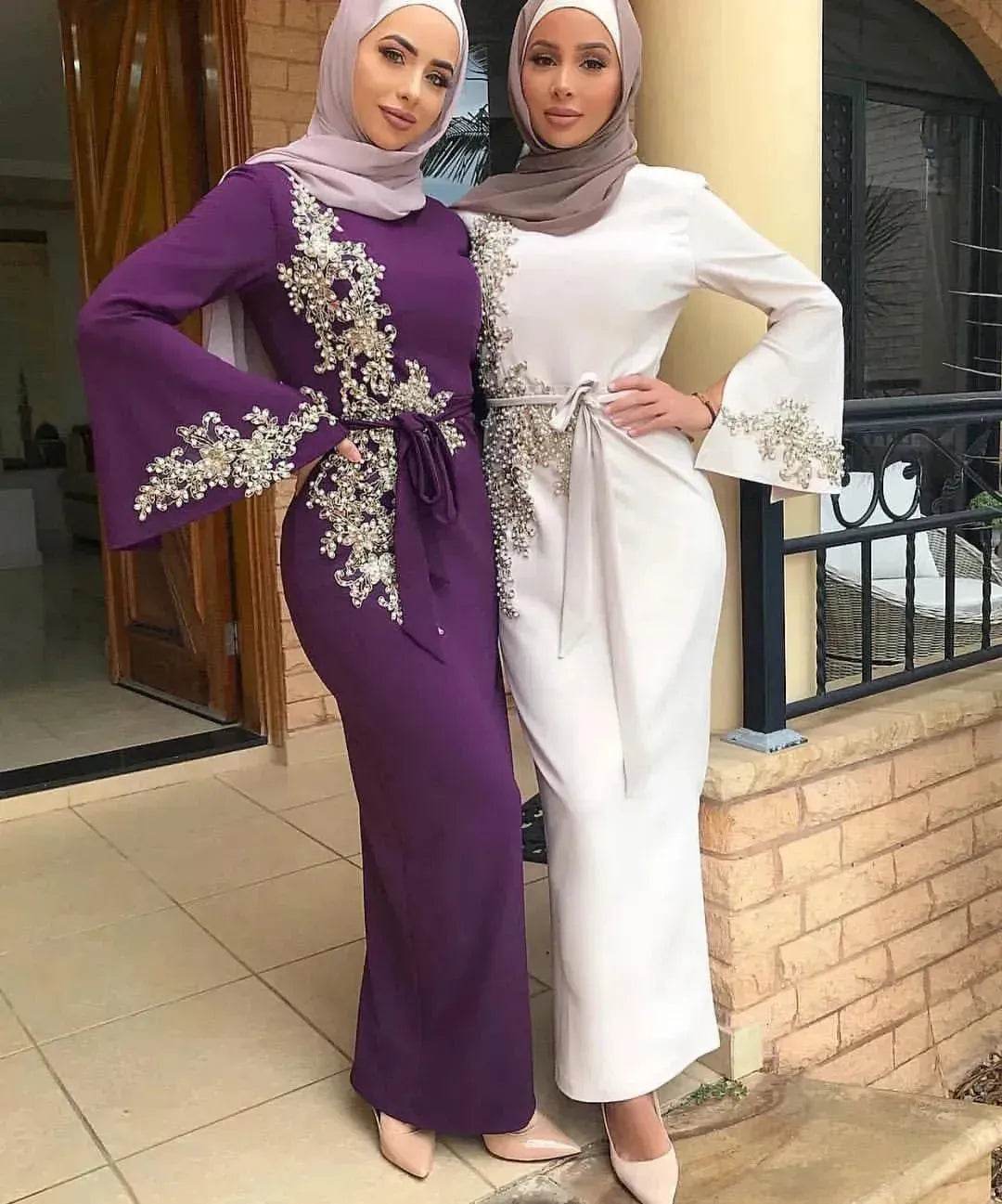 Arab embroidered dress - Velora