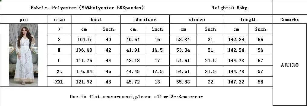 Arab Robe Sequin Embroider Fashion