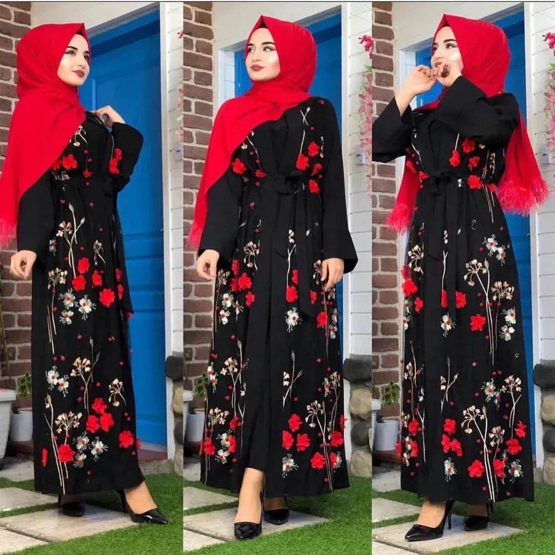 Women's Middle Eastern Abaya Dress – Modest Islamic Wear