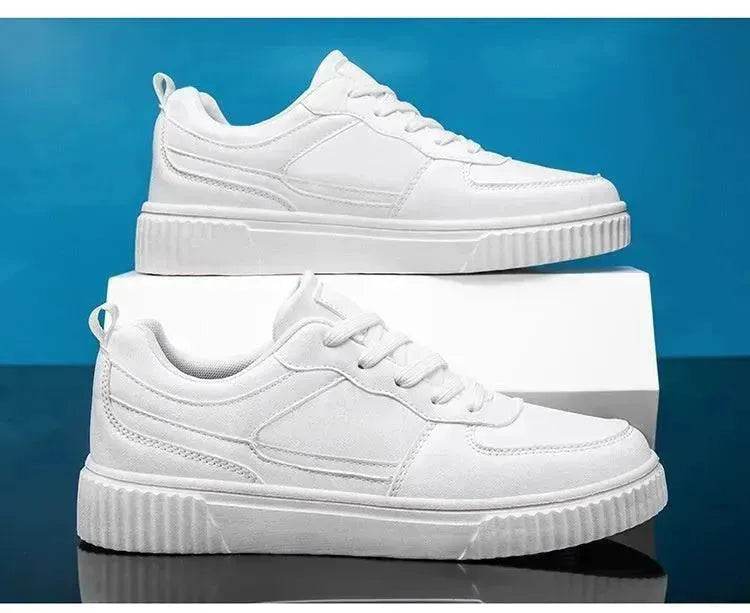 Autumn New Breathable White Shoes For Students Trendy All-Match Platform Sports Casual sneakers for men - Velora