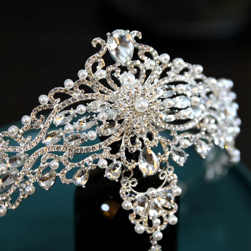 Baroque Bride Crown Fashion Headwear - Velora