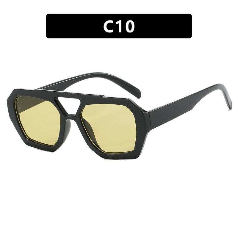 Ins Big Frame Leopard Sunglasses Summer Sunshade Beach Vacation Glasses - Velora