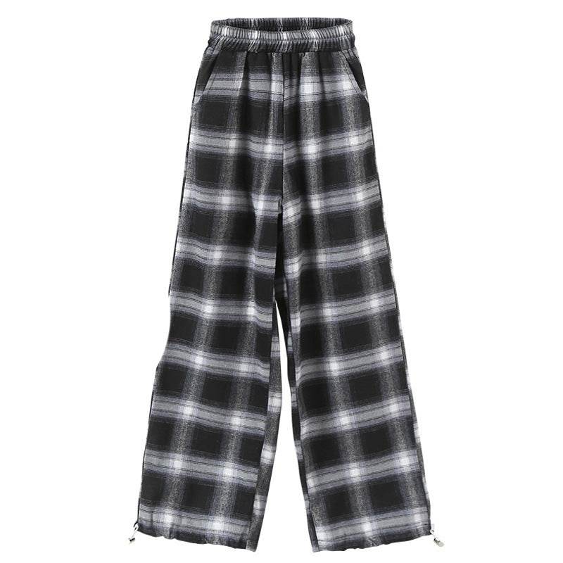 Girls' Suits Western Style Korean Children's Clothing Trendy Plaid Trousers Big Kids - Velora