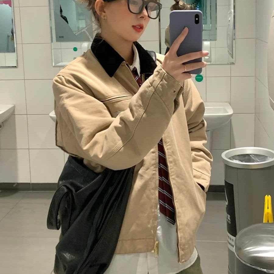 Korean Version Versatile Slimming Lapel Jacket - Velora