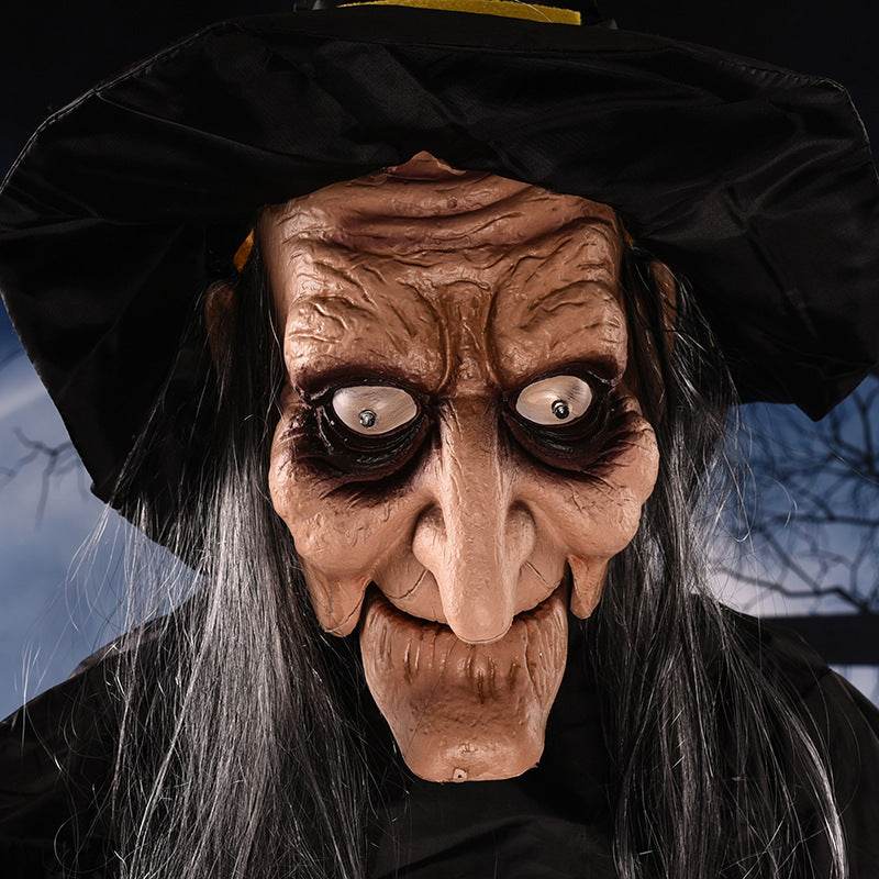 Halloween Voice-activated Horror Electric Witch Toy Ghost Festival Bar Outdoor Decorations Arrangement Props - Velora