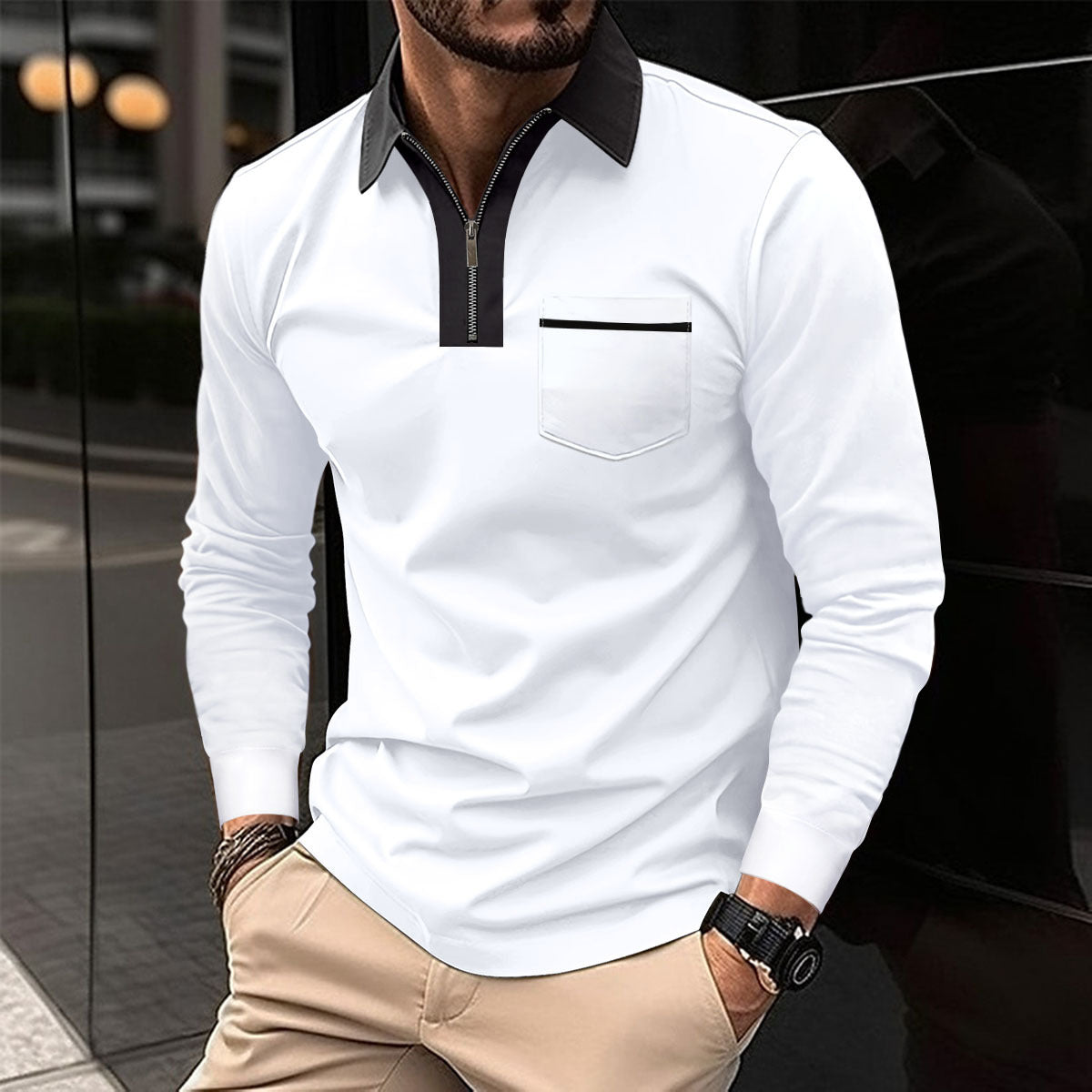 2024 Autumn Mens Long Sleeve Zipper Polo Shirts https://like2b-uy