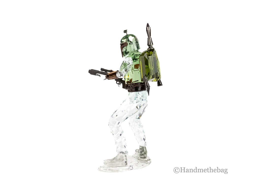 Swarovski (5619210) Star Wars Boba Fett 4.87 Inch Colored Crystal Figurine