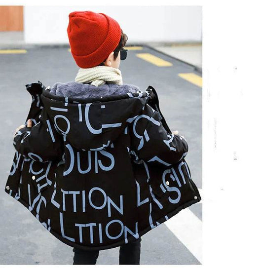 Children's Thick Padded Korean Winter Coat - Velora