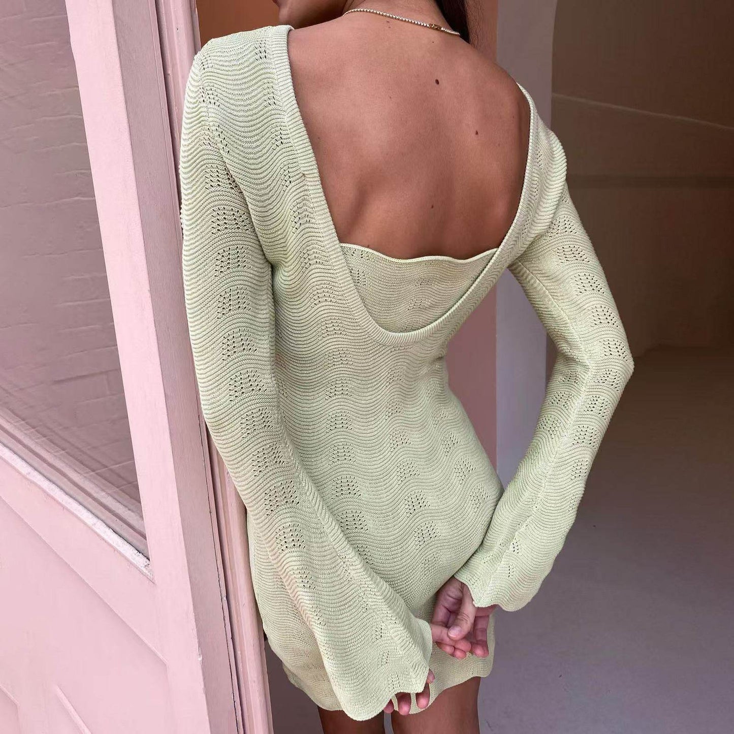 Design Knitted Dress Women's Slim Fit - Velora
