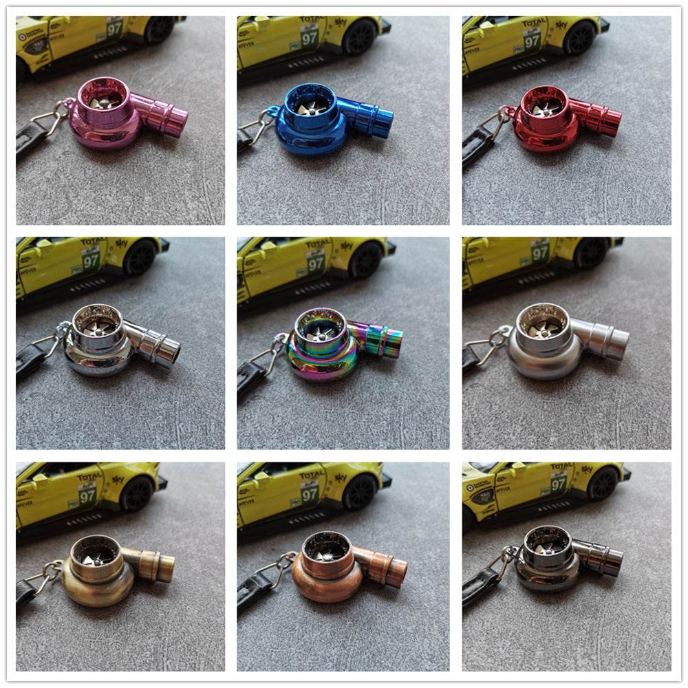 Car Turbo Whistle Modeling Simulation Alloy Metal Keychains - Velora