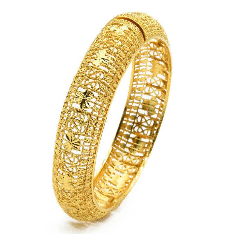 India Nigeria Women's Wedding Sand Gold Bracelet - Velora