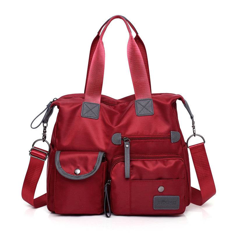 Large Capacity Multi-pocket Shoulder Bag For Women Nylon Waterproof Handbags Female Casual Commuting Messenger Crossbody Bags - Velora