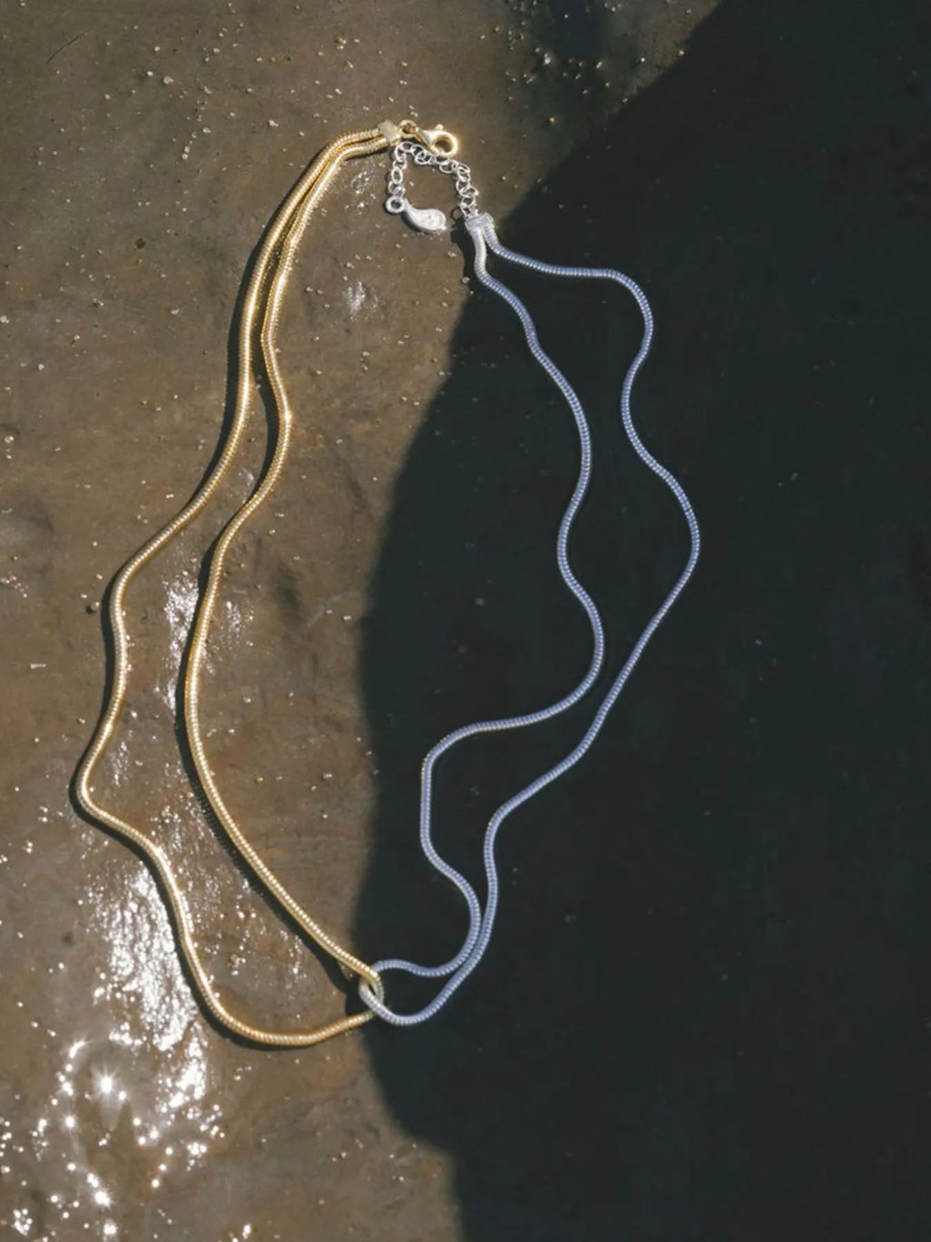 18K Gold-Plated Stainless Steel Two-Tone Necklace - Velora