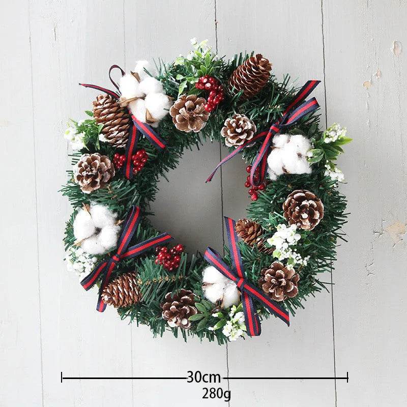 30cm 40cm Christmas Wreath Ornaments Christmas Wreath - Velora