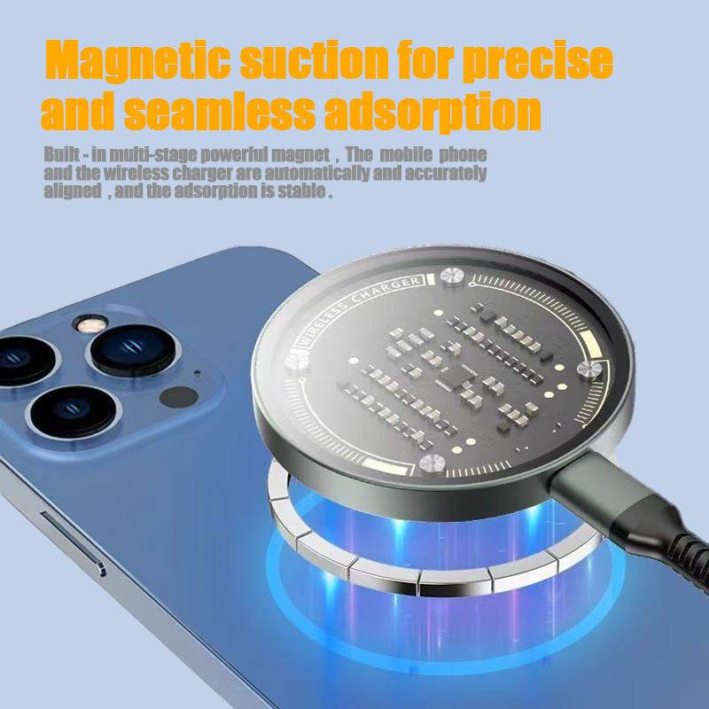 Qi2 Wireless Charger 15W Magnetic Wireless Fast Charging Is Suitable For 12-16PG Mobile Phone Models. Support Temu Us - Velora