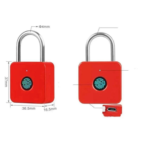 Smart Lock Fingerprint Digital Door Padlock for Home Biometric Keyless Lock - Velora
