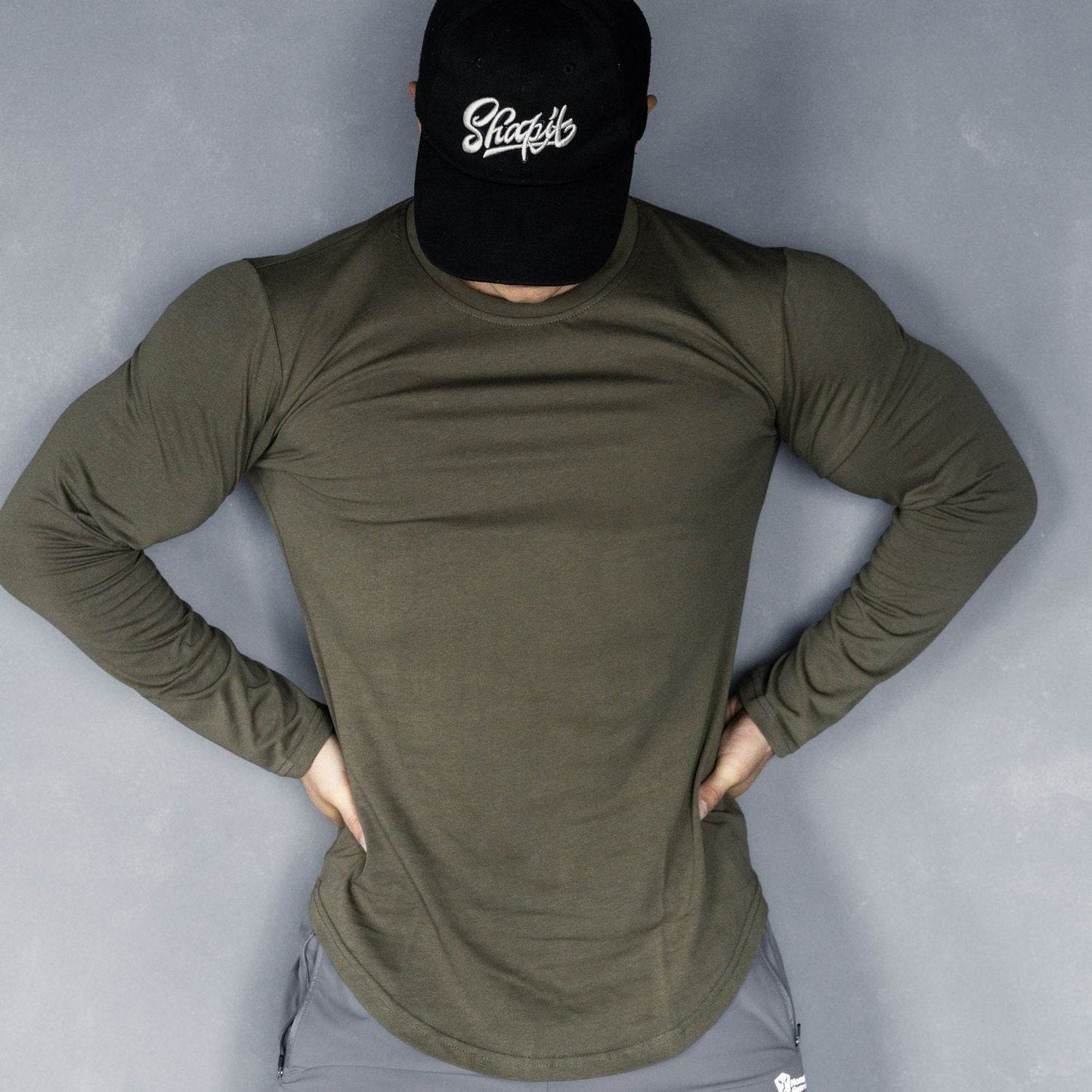 Men's Sports Casual Solid Color Long Sleeve Base - Velora
