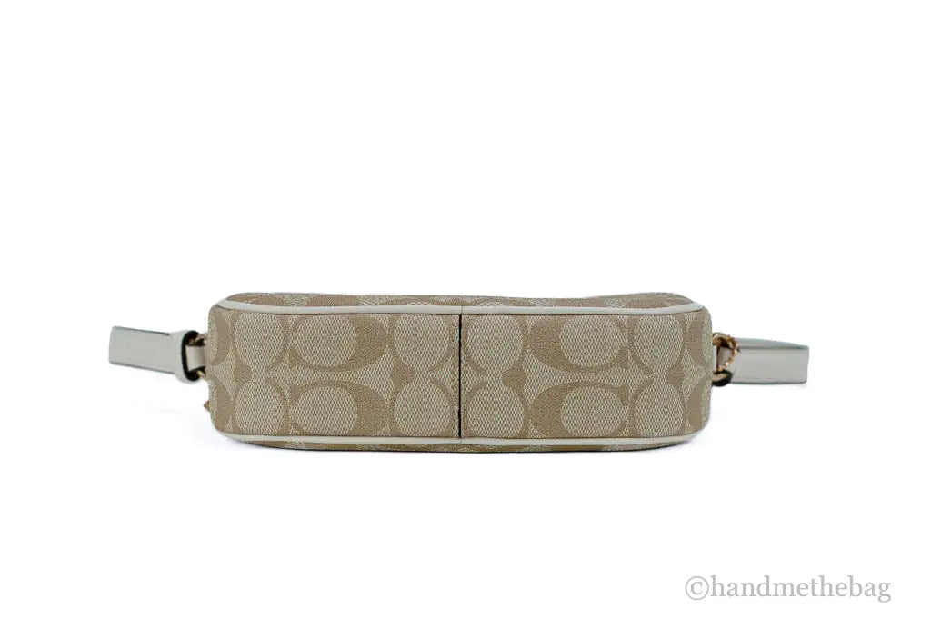 Coach Jamie Mini Coated Canvas Crossbody in Khaki/Chalk