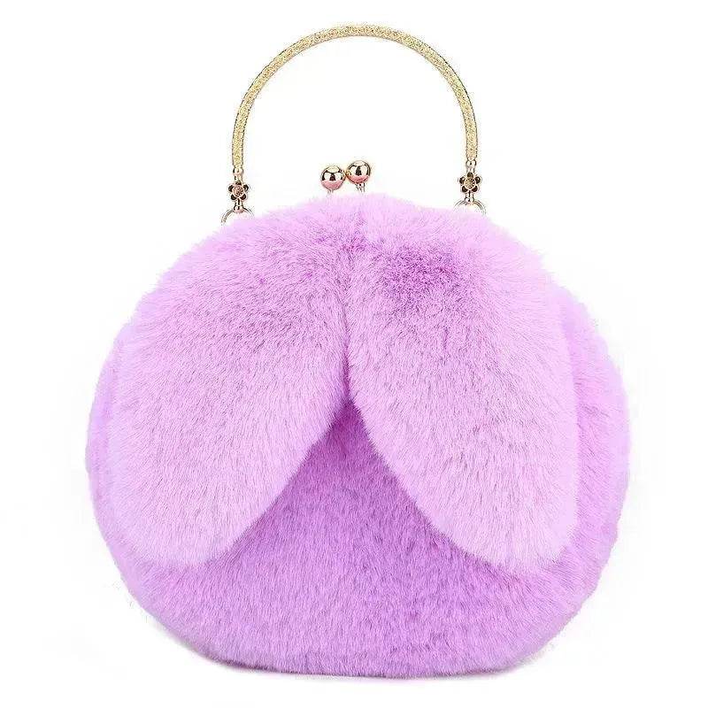 Baby Girl Fashion chain ear plush handbag - Velora