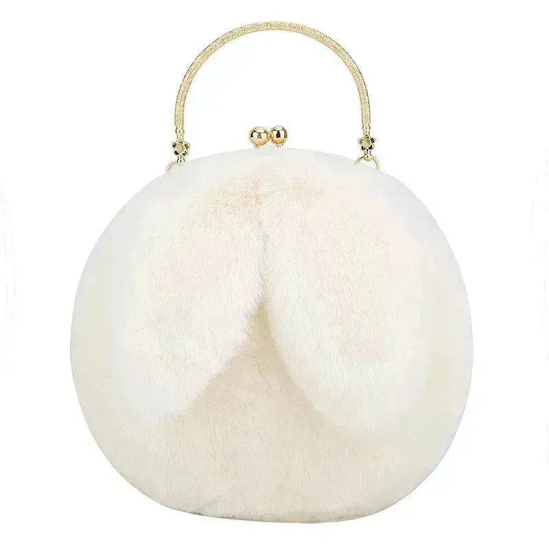 Baby Girl Fashion chain ear plush handbag - Velora