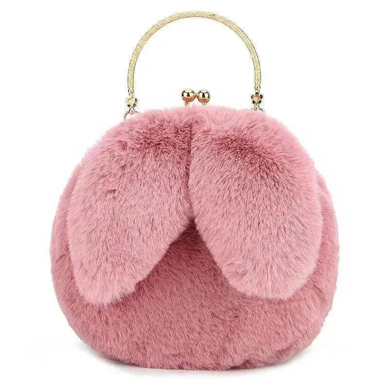 Baby Girl Fashion chain ear plush handbag - Velora