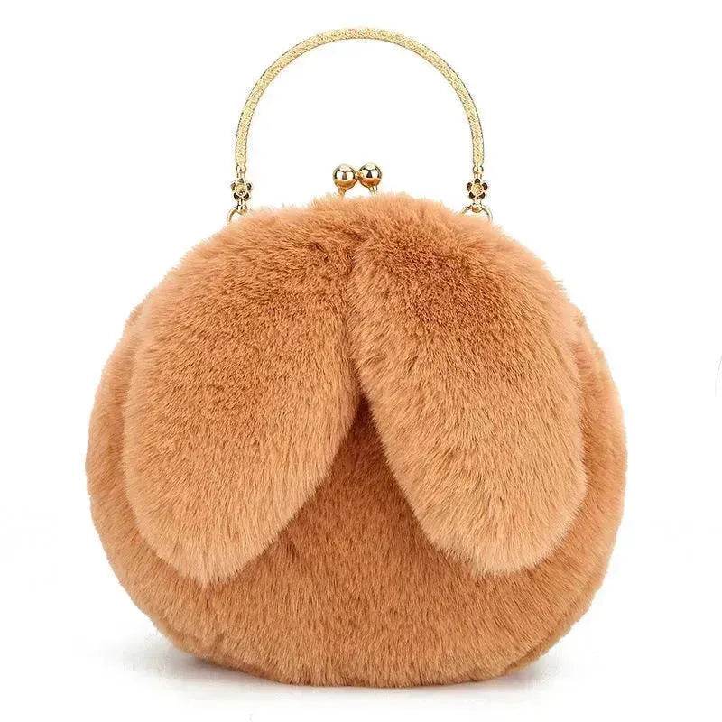 Baby Girl Fashion chain ear plush handbag - Velora