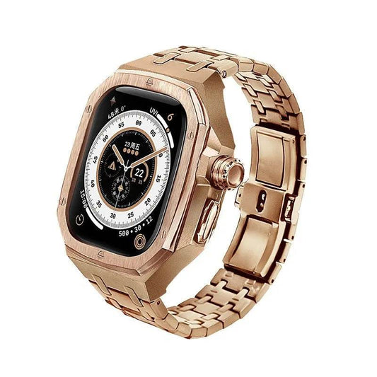 Integrated High-grade Metal Modified Watch Strap Case Stainless Steel Protective Case Cover Men's Business - Velora