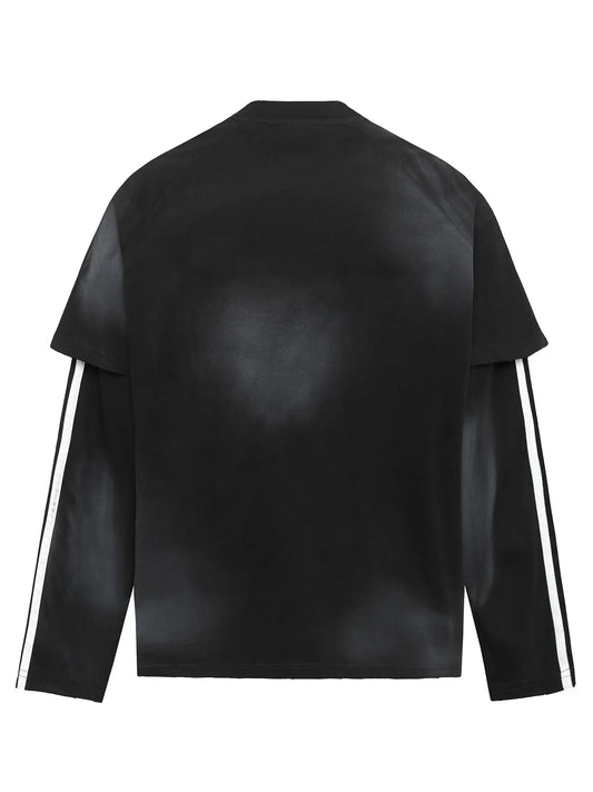 Men's Two-Layer Long Sleeve Graphic Sweatshirt - Velora