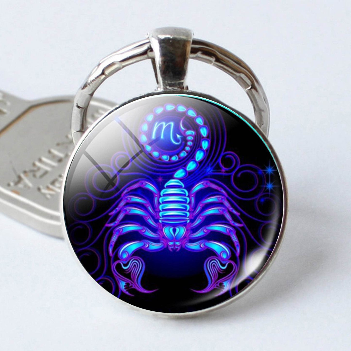 Twelve Constellation Time Stone Metal Keychains - Velora